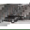 Mexen Velar stumdoma dušo kabina 150 x 80 cm, Skaidrus, Rožinio aukso - 871-150-080-01-60