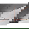 Mexen Velar stumdoma dušo kabina 160 x 85 cm, Skaidrus, Rožinio aukso - 871-160-085-01-60