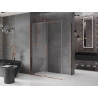 Mexen Velar stumiamaus dušo kabina 160 x 90 cm, skaidri, rausvas auksas - 871-160-090-01-60