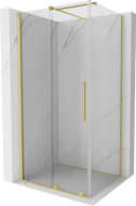 Mexen Velar stumdoma dušo kabina 100 x 80 cm, Skaidrus, šlifuotas auksas - 871-100-080-01-55