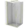 Mexen Velar stumdomas dušo kabinas 100 x 85 cm, skaidrus, šlifuotas auksinis - 871-100-085-01-55