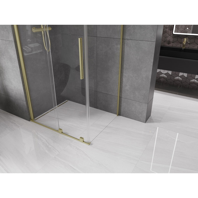 Mexen Velar su stumdomomis durelėmis 110 x 85 cm, skaidrus, auksinis šlifuotas - 871-110-085-01-55