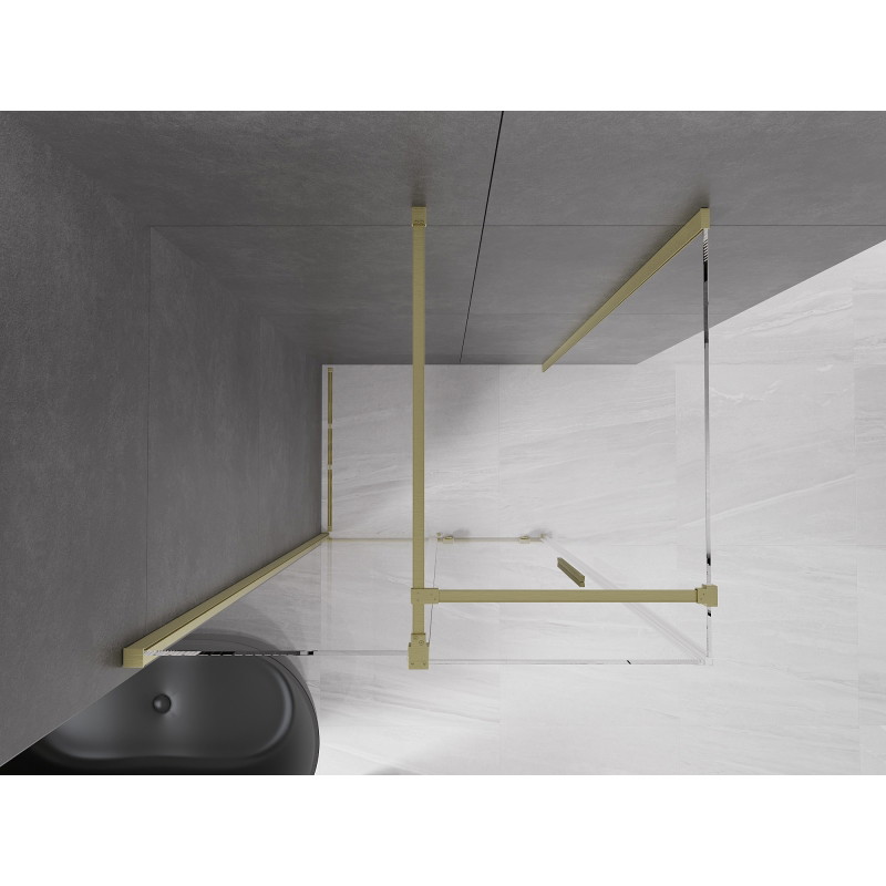 Mexen Velar su stumdomomis durelėmis 110 x 85 cm, skaidrus, auksinis šlifuotas - 871-110-085-01-55