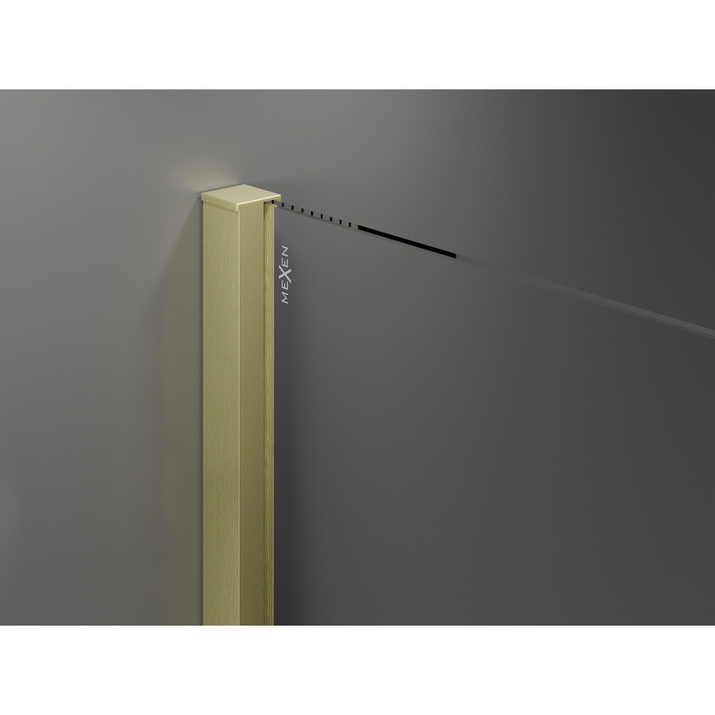 Mexen Velar su stumdomomis durelėmis 110 x 85 cm, skaidrus, auksinis šlifuotas - 871-110-085-01-55
