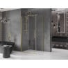 Mexen Velar stumdoma dušo kabina 120 x 80 cm, Skaidrus, šlifuotas auksas - 871-120-080-01-55