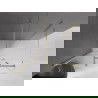 Mexen Velar stumdoma dušo kabina 140 x 90 cm, Skaidrus, šlifuotas auksas - 871-140-090-01-55