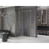 Mexen Velar stumdomas dušo kabinas 130 x 70 cm, permatomas, auksinis šlifuotas - 871-130-070-01-55