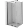 Mexen Velar stumdoma dušo kabina 130 x 90 cm, Skaidrus, gun gray šlifuotas - 871-130-090-01-66