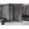 Mexen Velar stumdomas dušo kabina 140 x 90 cm, skaidrus, šešėlinė pilka matinė - 871-140-090-01-66