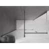 Mexen Velar 160 x 75 cm stumdomos dušo kabina, skaidri, šlifuota pilka spalva - 871-160-075-01-66