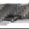 Mexen Velar stumdoma dušo kabina 160 x 100 cm, Skaidrus, gun gray šlifuotas - 871-160-100-01-66