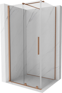 Mexen Velar stumdoma dušo kabina 110 x 70 cm, skaidri, šlifuotas varis - 871-110-070-01-65