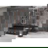 Mexen Velar stumdoma dušo kabina 110 x 70 cm, Skaidrus, varis šlifuotas - 871-110-070-01-65