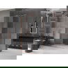 Mexen Velar stumdoma dušo kabina 120 x 70 cm, Skaidrus, varis šlifuotas - 871-120-070-01-65