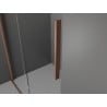 Mexen Velar stumdoma dušo kabina 120 x 80 cm, Skaidrus, varis šlifuotas - 871-120-080-01-65