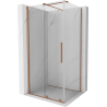 Mexen Velar stumdomos dušo kabina 140 x 90 cm, skaidri, šlifuotas varis - 871-140-090-01-65