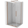 Mexen Velar stumdomas dušo kabinas, 140 x 100 cm, skaidrus, šlifuotas varis - 871-140-100-01-65