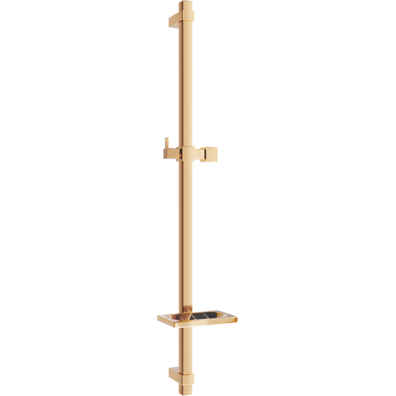 Mexen DQ dušo stovas su muilo laikikliu 80 cm, Rožinio aukso - 79381-60