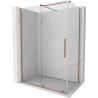 Mexen Velar stumdomas dušo kabinas 140 x 85 cm, skaidrus, šlifuotas varis - 871-140-085-01-65