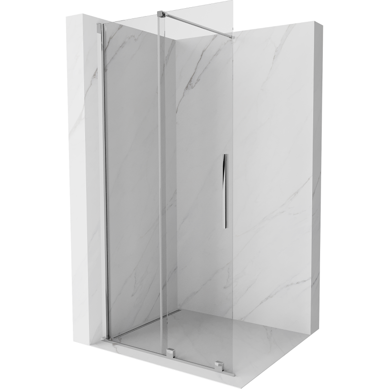 Mexen Velar stumdomoji dušo siena Walk-in 75 x 200 cm, skaidri 8 mm, chromas - 871-075-000-03-01