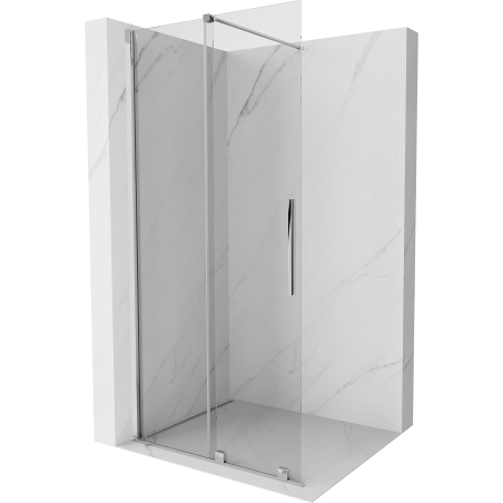 Mexen Velar stumdoma Walk-in dušo sienelė 80 x 200 cm, permatomas 8 mm, chromas - 871-080-000-03-01