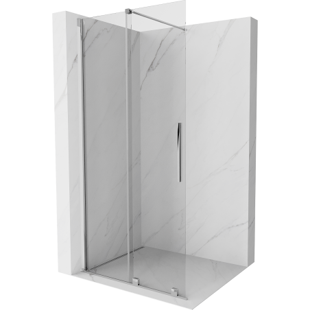 Mexen Velar stumdomos dušo sienelės Walk-in 110 x 200 cm, permatomos 8 mm, chromas - 871-110-000-03-01