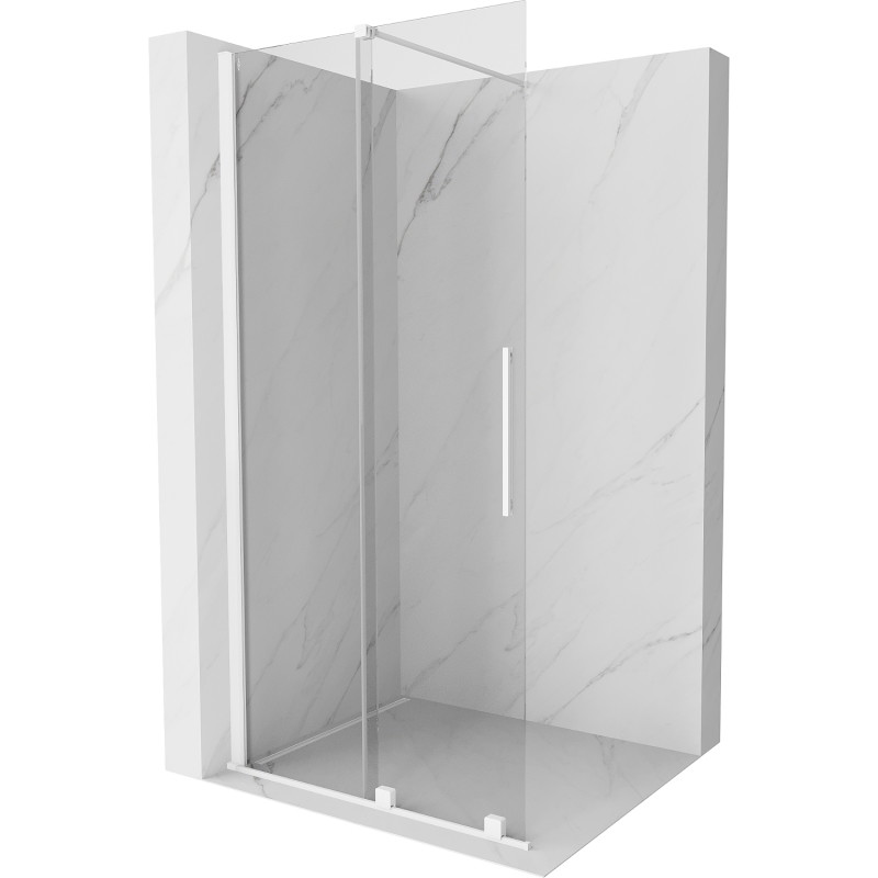 Mexen Velar Stumdomoji dušo sienelė Walk-in 90 x 200 cm, skaidri 8 mm, balta - 871-090-000-03-20