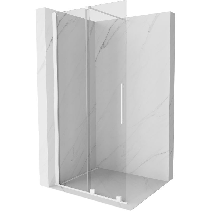 Mexen Velar stumdomas dušo ekranas Walk-in 100 x 200 cm, permatomas 8 mm, baltas - 871-100-000-03-20