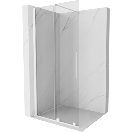 Mexen Velar dušo siena, stumdomas Walk-in 100 x 200 cm, skaidrus 8 mm, balta - 871-100-000-03-20