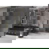 Mexen Velar dušo siena su judančiu uždaru 100 x 200 cm, skaidrus 8 mm, auksinė - 871-100-000-03-50