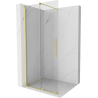 Mexen Velar slankiojanti dušo sienelė Walk-in 90 x 200 cm, permatoma 8 mm, auksinė šlifuota - 871-090-000-03-55
