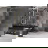 Mexen Velar prausimosios sienelės varstomos Walk-in 100 x 200 cm, skaidrus 8 mm, šlifuota auksinė - 871-100-000-03-55