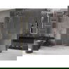 Mexen Velar prausimosios sienelės varstomos Walk-in 100 x 200 cm, skaidrus 8 mm, šlifuota auksinė - 871-100-000-03-55