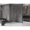 Mexen Velar stumdomoji dušo sienelė Walk-in 100 x 200 cm, permatoma 8 mm, aukso matinė - 871-100-000-03-55