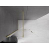 Mexen Velar stumbras dušo siena, stumiama Walk-in 100 x 200 cm, permatomas 8 mm, auksinė šlifuota - 871-100-000-03-55