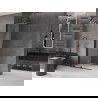 Mexen Velar pratybų dušas, stumdomas Walk-in 80 x 200 cm, skaidrus 8 mm, juodas - 871-080-000-03-70