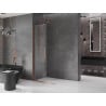 Mexen Velar dušo kabina, stumdomoji Walk-in 100 x 200 cm, skaidrus 8 mm, rožinė auksinė - 871-100-000-03-60