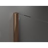 Mexen Velar dušo kabina, stumdomoji Walk-in 100 x 200 cm, skaidrus 8 mm, rožinė auksinė - 871-100-000-03-60