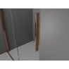Mexen Velar dušo kabina, stumdomoji Walk-in 100 x 200 cm, skaidrus 8 mm, rožinė auksinė - 871-100-000-03-60