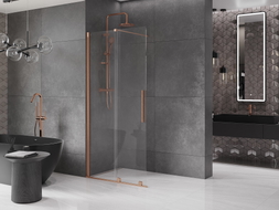 Mexen Velar stumdoma dušo siena Walk-in 70 x 200 cm, skaidri 8 mm, šepečiu valyta varis - 871-070-000-03-65