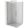 Mexen Velar stumdomos vonios kambario sienelės Walk-in 75 x 200 cm, permatomos 8 mm, šlifuotas varis - 871-075-000-03-65