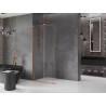 Mexen Velar stumdoma dušo siena Walk-in 85 x 200 cm, skaidrus 8 mm, šlifuotas varis - 871-085-000-03-65