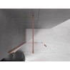 Mexen Velar stumdoma dušo siena Walk-in 85 x 200 cm, skaidrus 8 mm, šlifuotas varis - 871-085-000-03-65