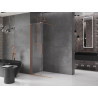 Mexen Velar stumdomoji dušo sienelė Walk-in 100 x 200 cm, permatoma 8 mm, šlifuota varis - 871-100-000-03-65