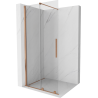 Mexen Velar dušo sienelė su stumdomuoju Walk-in 110 x 200 cm, skaidrus 8 mm, šlifuota varis - 871-110-000-03-65