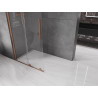 Mexen Velar stiklinė dušo siena Walk-in 120 x 200 cm, skaidri 8 mm, šlifuotas varis - 871-120-000-03-65