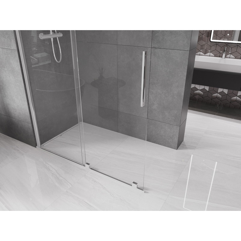 Mexen Velar stumdomoji dušo siena Walk-in 130 x 200 cm, permatoma 8 mm, chromas - 871-130-000-03-01