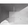 Mexen Velar stiklinė dušo sienelė Walk-in 140 x 200 cm, permatoma 8 mm, chromuota - 871-140-000-03-01