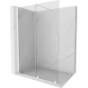 Mexen Velar stumdomoji dušo sienelė Walk-in 150 x 200 cm, 8 mm, skaidri, balta - 871-150-000-03-20