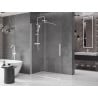 Mexen Velar stumdomoji dušo sienelė Walk-in 150 x 200 cm, 8 mm, skaidri, balta - 871-150-000-03-20